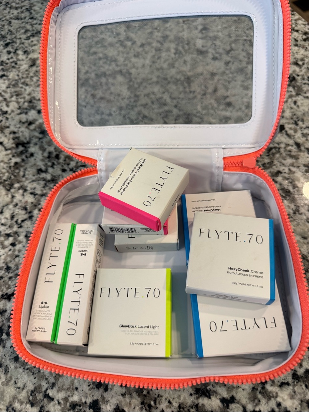 Flyte 70 GlowBack Lucent Light & Makeup Set — Pink/Blue/Green Accents